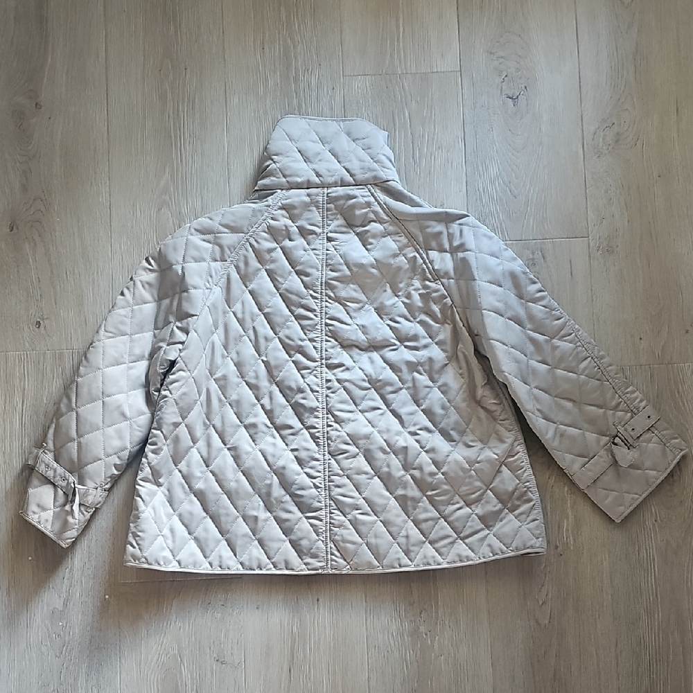 Tally Ho Quilted Beige Puffer Jacket - Picture 3 of 4